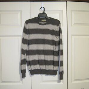 Sonoma striped crew neck sweater sz L men's.